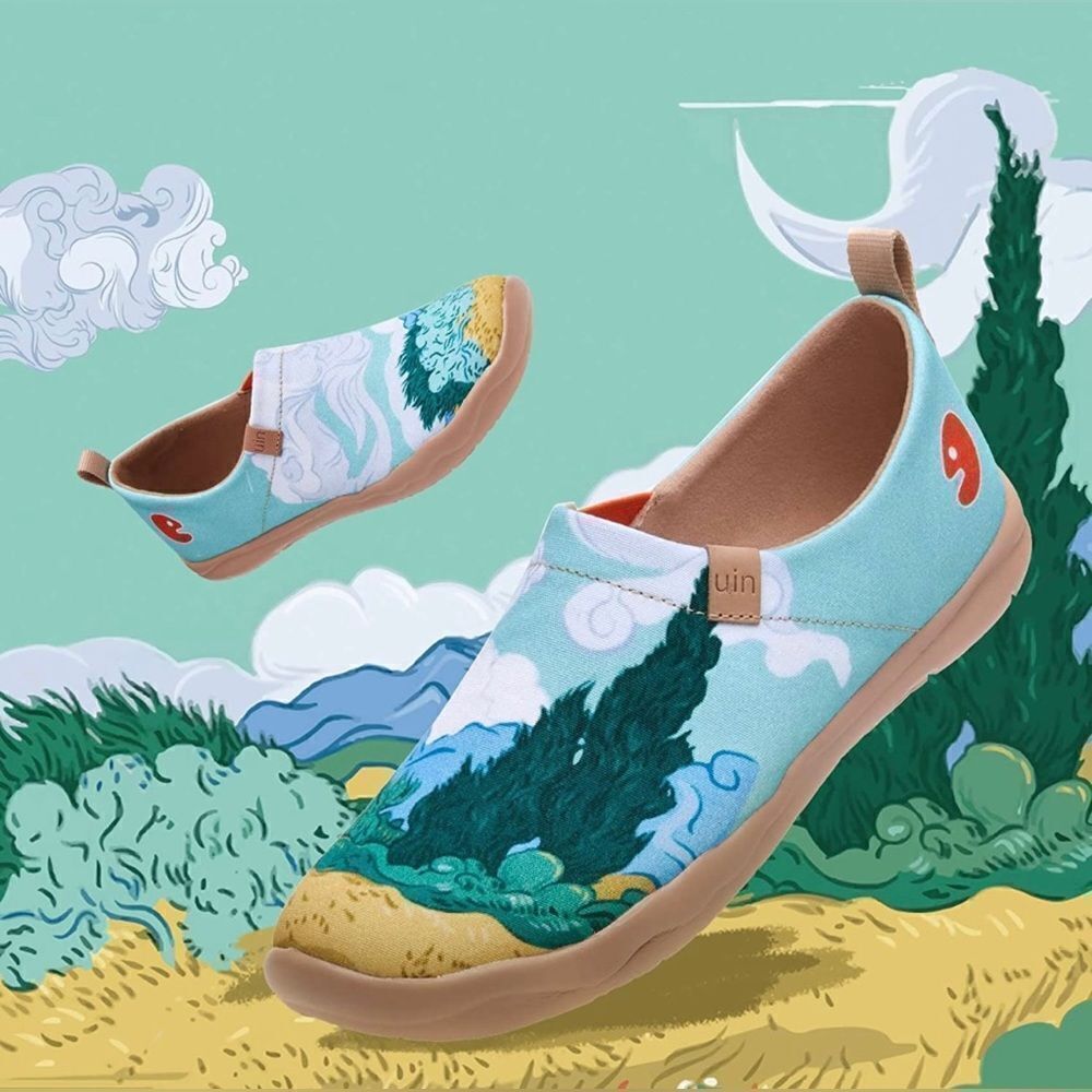 UIN Men's The National Gallery Collaborative Collection Shoes(Van Gogh Wheatfiel - Picture 2 of 5